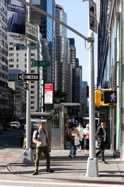 Nueva York Septiembre 2016 Nueva York Los Neoyorquinos Escena Callejera —  Fotos de Stock