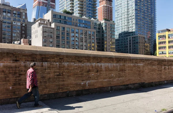 Нью Йорк Сша Вер 2017 Манхеттен Вулиці Сцени Люди Прогулятися — стокове фото