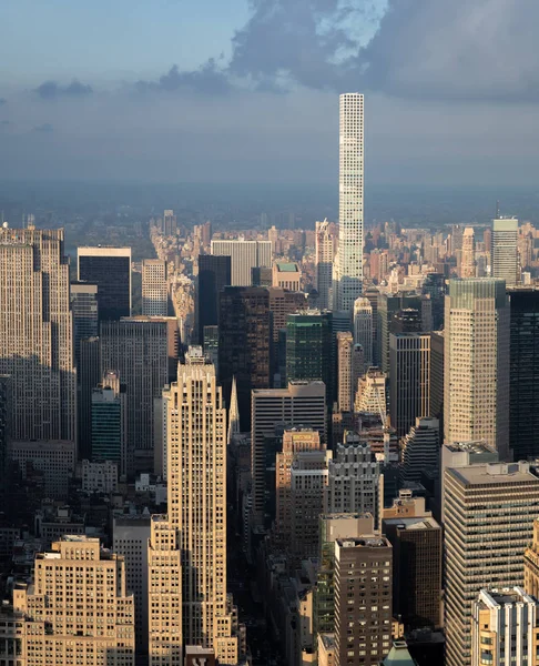 Nueva York Septiembre 2017 Calles Techos Manhattan Bajo Los Rayos —  Fotos de Stock