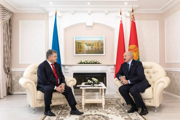 Gomel Belarus Oct 2018 President Ukraine Petro Poroshenko Meeting Belarus — Stock Photo, Image