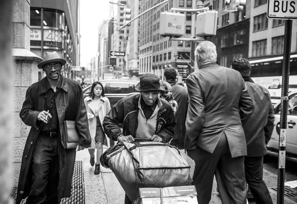 Nueva York Mayo 2016 Imagen Blanco Negro Avenida Madison Nueva — Foto de Stock