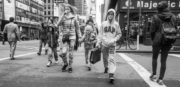 Nueva York Mayo 2016 Imagen Blanco Negro Avenida Madison Nueva —  Fotos de Stock