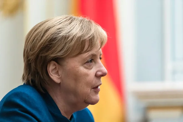 Kyjev Ukrajina Listopad 2018 Spolkový Kancléř Federální Republiky Německo Angela — Stock fotografie