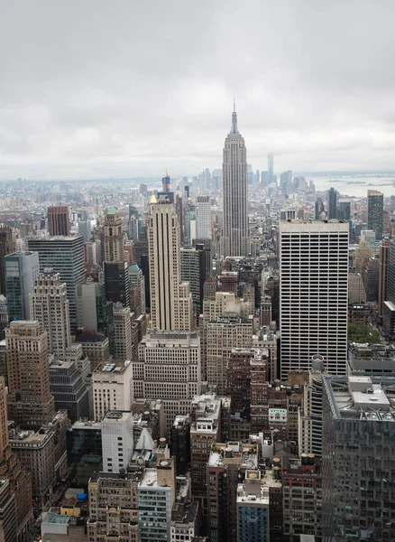 Nueva York Mayo 2016 Skyline Nueva York Vista Aérea Manhattan —  Fotos de Stock