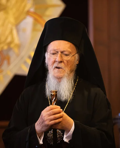 Stambuł Turcja Listopada 2018 Patriarchat Ekumeniczny Jego Świątobliwość Wszystko Wizyta — Zdjęcie stockowe