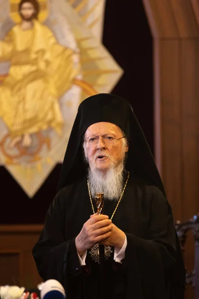 Stambuł Turcja Listopada 2018 Patriarchat Ekumeniczny Jego Świątobliwość Wszystko Wizyta — Zdjęcie stockowe