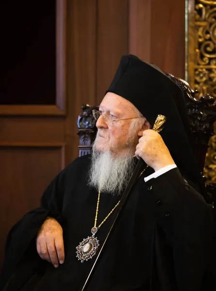 Estambul Turquía Nov 2018 Patriarcado Ecuménico Santidad Patriarca Ecuménico Bartolomé — Foto de Stock