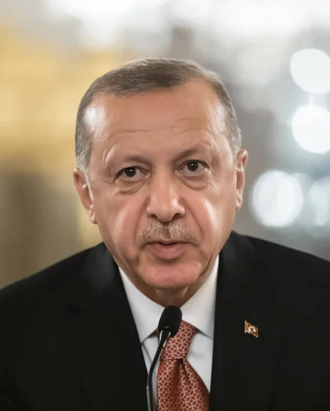 Estambul Turquía Nov 2018 Presidente Turco Recep Tayyip Erdogan Durante — Foto de Stock