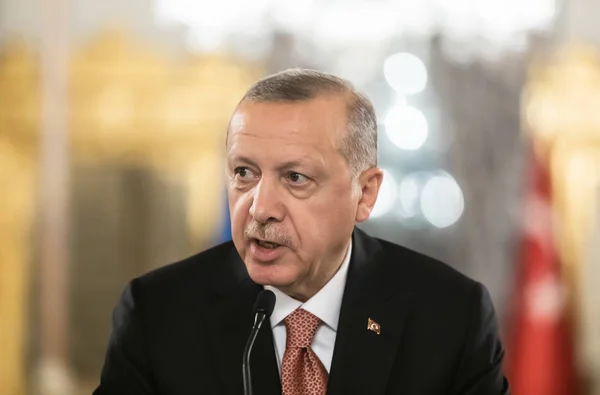 Istanbul Turkije Nov 2018 Turkse President Recep Tayyip Erdogan Tijdens — Stockfoto