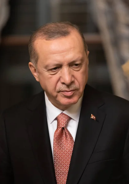 Istanbul Turkije Nov 2018 Turkse President Recep Tayyip Erdogan Tijdens — Stockfoto