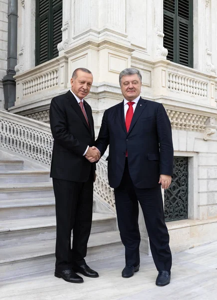 Stambuł Turcja Listopada 2018 Tureckim Prezydentem Recepem Tayyipem Erdoganem Podczas — Zdjęcie stockowe