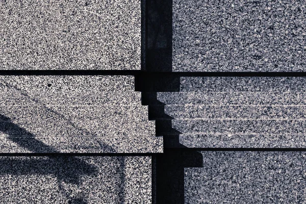 Lumière Ombres Sur Surface Mur Granit Bâtiment Vue Rapprochée Une — Photo