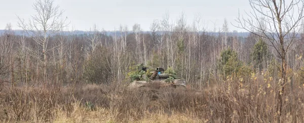 Zhytomyr Reg Ucrania Noviembre 2018 Entrenamiento Combate Centro Entrenamiento Las —  Fotos de Stock