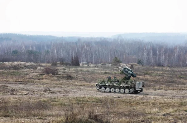 Zhytomyr Reg Oekraïne November 2018 Combat Training Training Center Van — Stockfoto