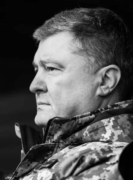 Zhytomyr Reg Ukraine Novembro 2018 Presidente Poroshenko Visitou Centro Treinamento — Fotografia de Stock