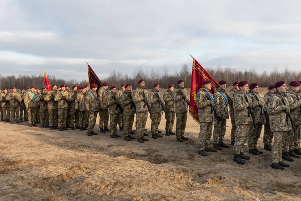 Zhytomyr Reg Ukraine Nov 2018 Combat Training Training Center Airborne — Stock Photo, Image