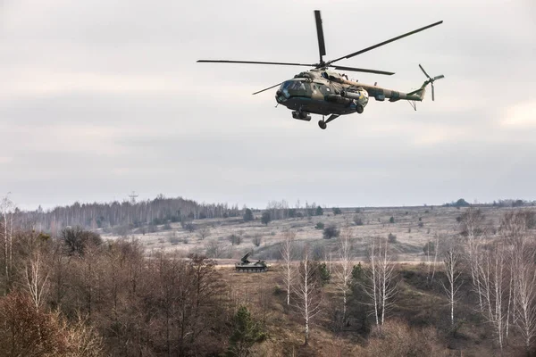 Житомирская Область Ноября 2018 Года Боевая Подготовка Учебном Центре Воздушно — стоковое фото