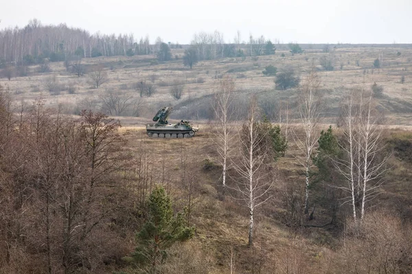 Zhytomyr Reg Oekraïne November 2018 Combat Training Training Center Van — Stockfoto