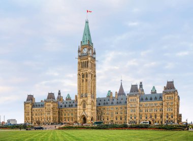 Ottawa Kanada Parlamentosu binasında görünümünü