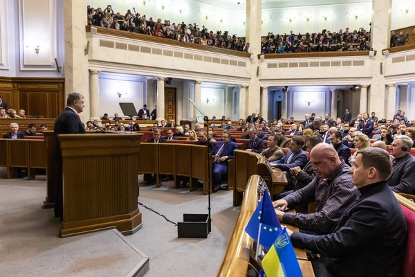 Präsident des ukrainischen Petro Poroschenko — Stockfoto