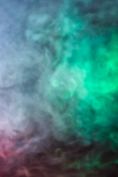 Měkké Zaostření Abstraktní Obraz Barevné Kouře Tmavém Pozadí Textury Abstraktní — Stock fotografie