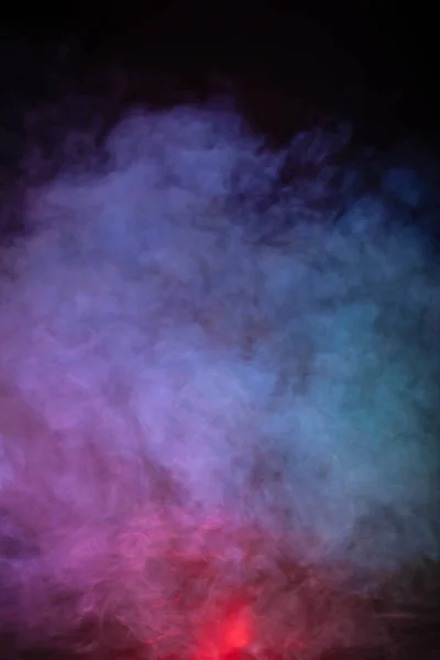 暗い背景にカラフルな煙のソフト フォーカスの抽象的なイメージ テクスチャと抽象アート — ストック写真