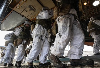 Zhytomyr Reg, Ukrayna - 06 Aralık 2018: Afu hava saldırı yapılanması için Ukrayna-Rusya sınır boyunca en tehlikeli alanlarda a taşındı