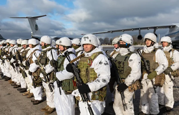 Zhytomyr Reg Ukraine Dec 2018 Assault Forces Armed Forces Ukraine — Stock Photo, Image