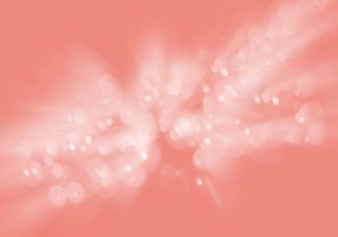 Tatiller ve tasarım konsepti. Arka plan. Mercan rengi yaşayan trendy bulanık bokeh ışıkları ile görüntü