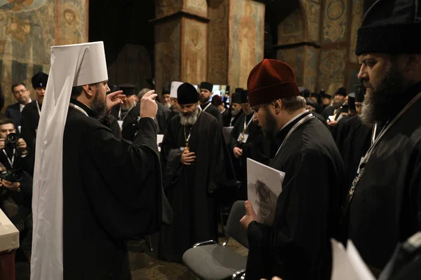 Kiev Ucrânia Dezembro 2018 Conselho Unidade Das Igrejas Ortodoxas Ucranianas — Fotografia de Stock
