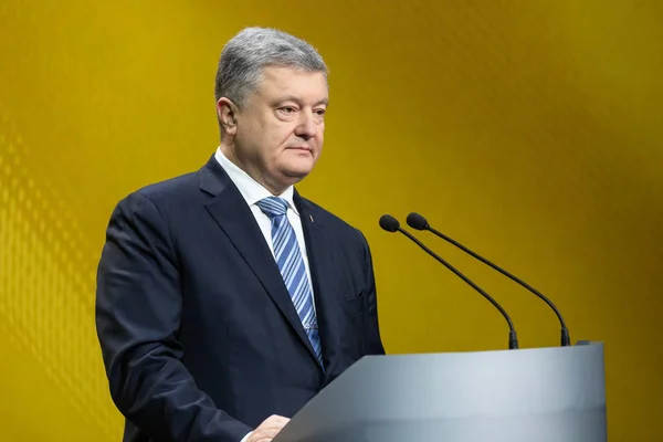Kiev Oekraïne Dec 2018 President Van Oekraïne Petro Poroshenko Tijdens — Stockfoto