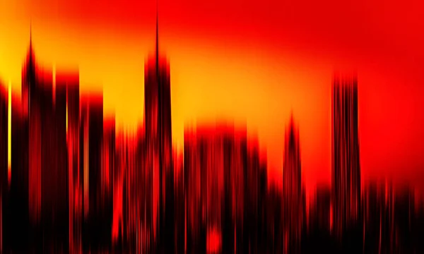 Fond Trouble Ville Manhattan New York City Skyline Image Dans — Photo