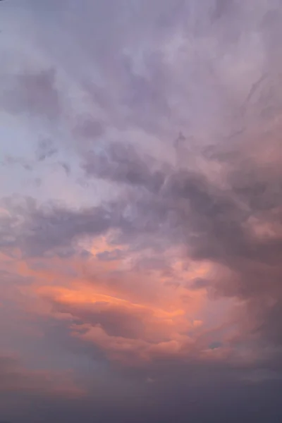 Fundo Natural Abstrato Com Nuvens Céu Bonito Com Nuvens Durante — Fotografia de Stock