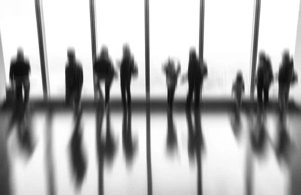 Abstract Image People Lobby Modern Business Center Blurred Background — Stock Photo, Image