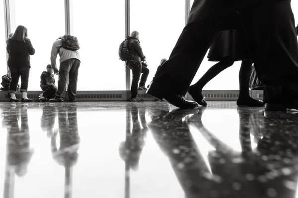 Nova Iorque Eua Abril 2016 People One World Observatory Este — Fotografia de Stock