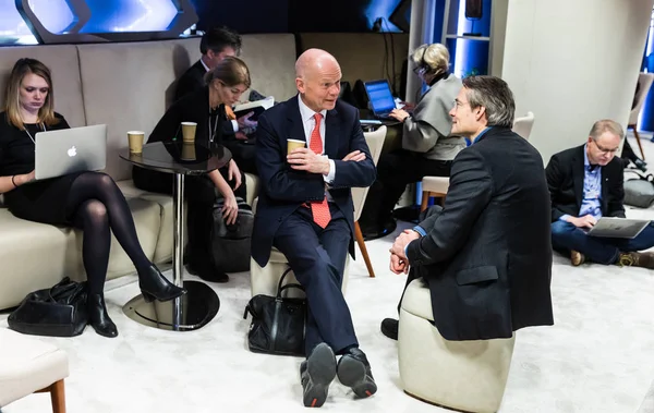 Davos Switzerland Jan 2019 Working Moments World Economic Forum Annual — Stock Photo, Image