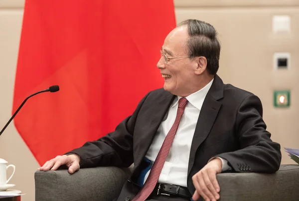 Davos Szwajcaria Jan 2019 Wang Qishan Jest Chiński Polityk Bieżącego — Zdjęcie stockowe