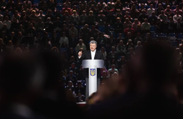 Киев Украина Февраля 2019 Года Президент Украины Петр Порошенко Время — стоковое фото