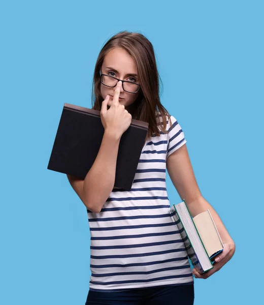 Estudiante con libros —  Fotos de Stock