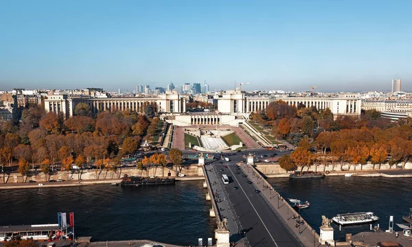 Vue aérienne depuis la tour Eiffel à Paris — Photo