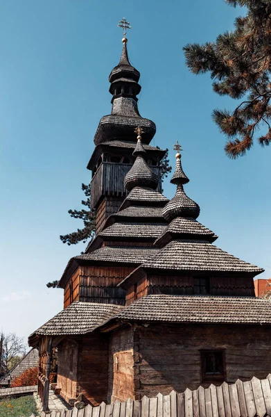 Oude houten kerk — Stockfoto