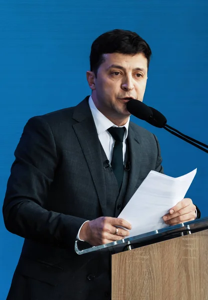 Président nouvellement élu de l'Ukraine Vladimir Zelensky — Photo