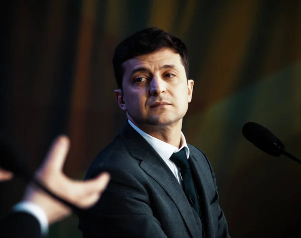 Nyvalde president i Ukraina Vladimir Zelensky — Stockfoto