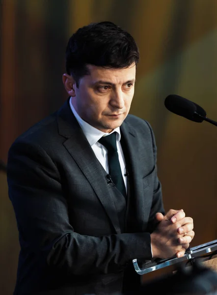 Nyvalde president i Ukraina Vladimir Zelensky — Stockfoto