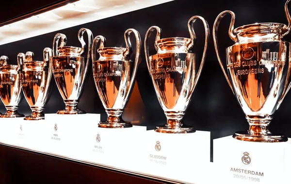 UEFA Champions League Cups — Stock Photo, Image