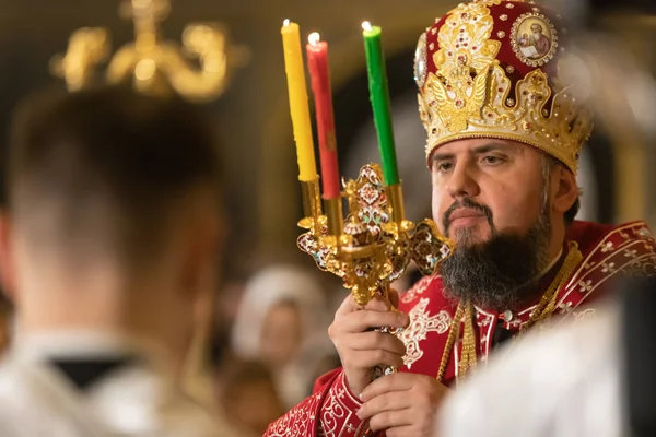 Prymas ukraińskiego Kościoła prawosławnego Epifaniy — Zdjęcie stockowe