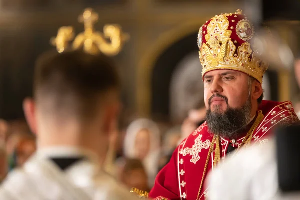 Prymas ukraińskiego Kościoła prawosławnego Epifaniy — Zdjęcie stockowe