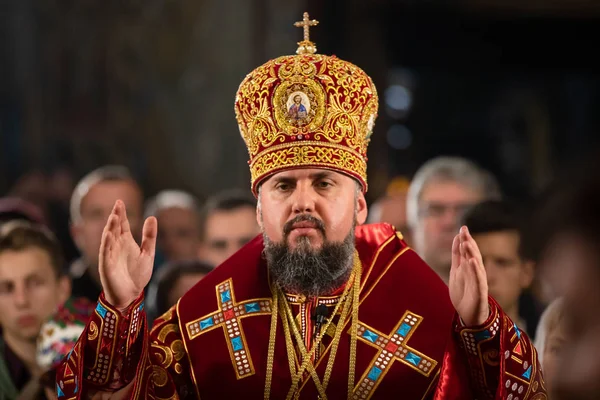 Primate della Chiesa ortodossa ucraina Epifaniy — Foto Stock
