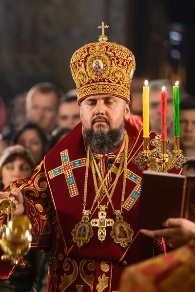 Primaz da Igreja Ortodoxa Ucraniana Epifaniy — Fotografia de Stock