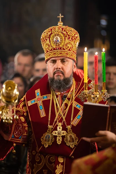 Primaz da Igreja Ortodoxa Ucraniana Epifaniy — Fotografia de Stock